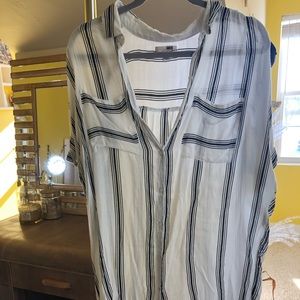 Amuse Society sheer shirt dress